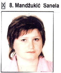 Predsjednica je Mjesnog ogranka Asocijacije mladih Gornja Tuzla, te èlanica IO AM SDA Tuzla. Od 2004. godine imenovana je za Glavnog povjerenika u ... - Sanela_Mandzukic_big